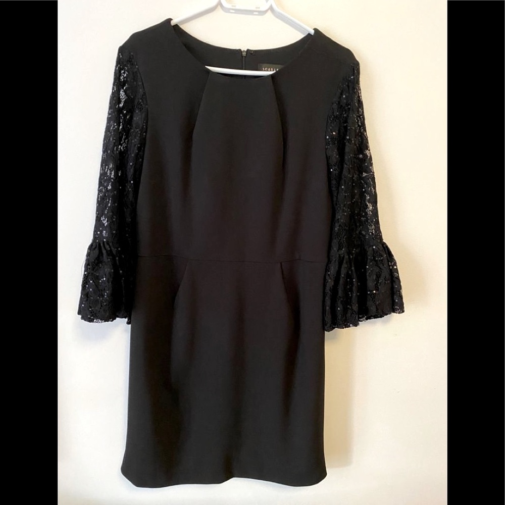 NWOT Scarlett Black Lace sleeves Dress